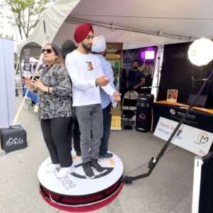 360-degree video booth at SAF Festival 2023