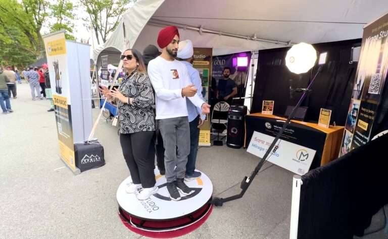 360-degree video booth at SAF Festival 2023