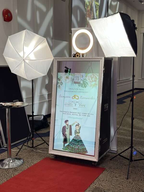 Magic Mirror photo booth at an event